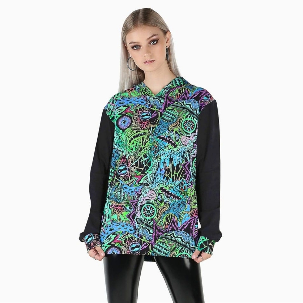 Blackmilk Rick and Morty pullover hoodie XL